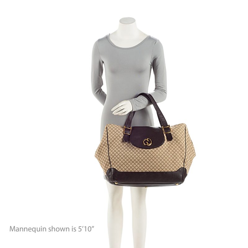 Gucci Diamante Canvas 1973 Large Tote (SHF-AvQrxb) - Barde - Image 5