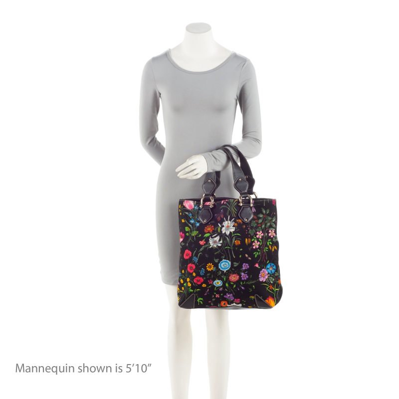 Gucci Floral Canvas Creole Large Tote (SHF-aD7V3p) - Barde - Image 5