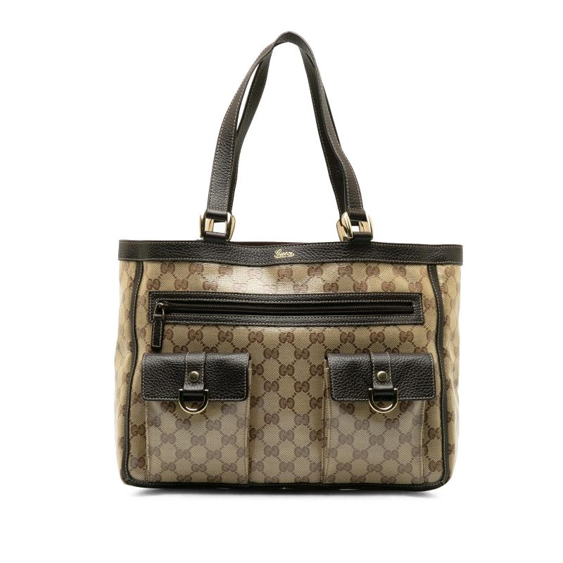 Gucci GG Canvas Abbey Pocket Tote (SHG-ZCIkk9) - Barde