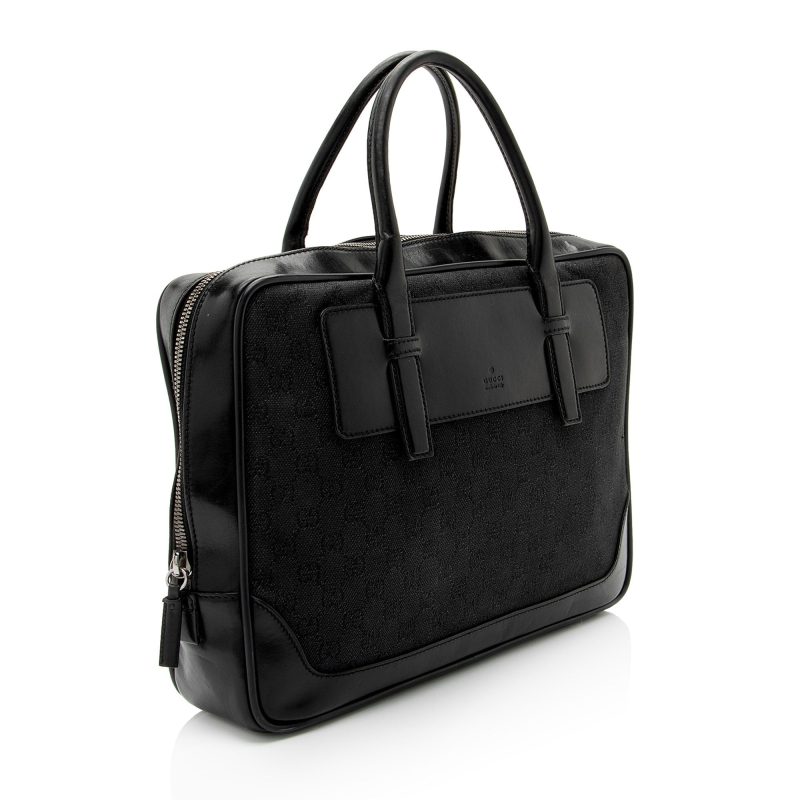 Gucci GG Canvas Briefcase (SHF-0vi1jG) - Barde - Image 2