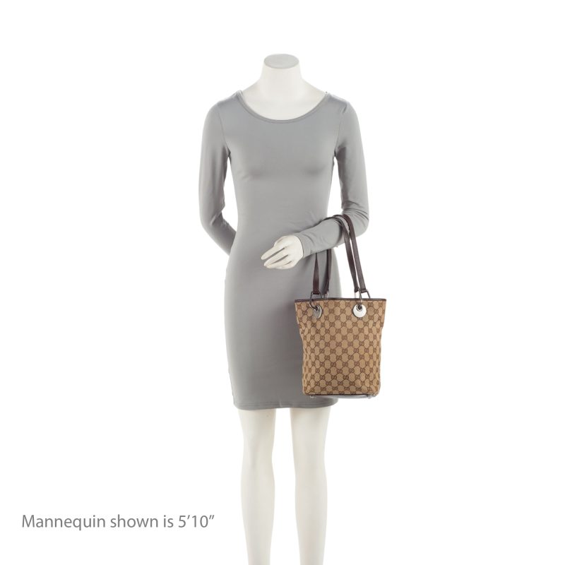 Gucci GG Canvas Eclipse N/S Small Tote (SHF-QqGTJE) - Barde - Image 5