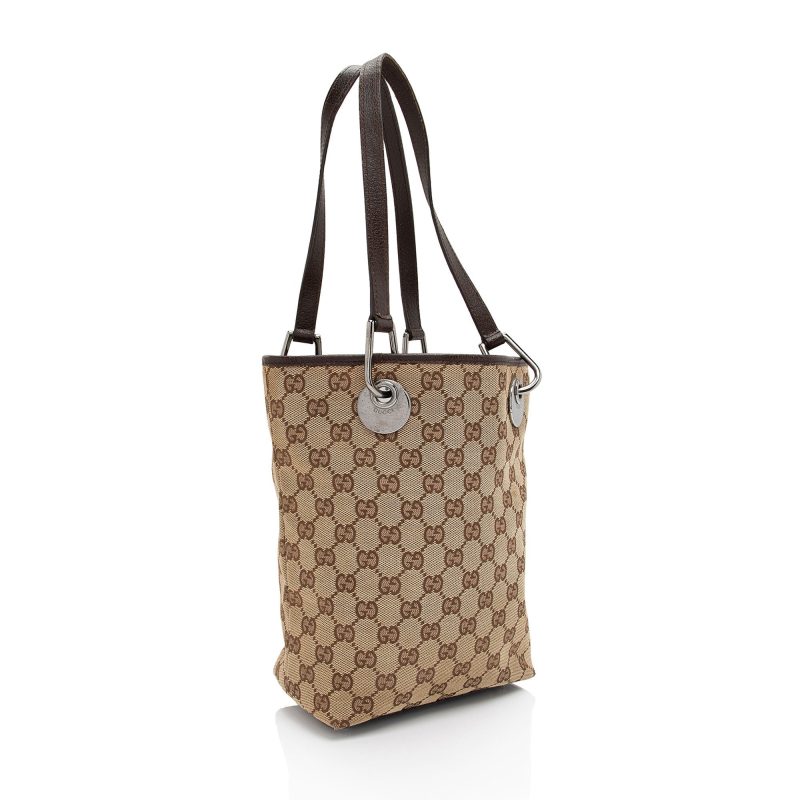 Gucci GG Canvas Eclipse N/S Small Tote (SHF-QqGTJE) - Barde - Image 2