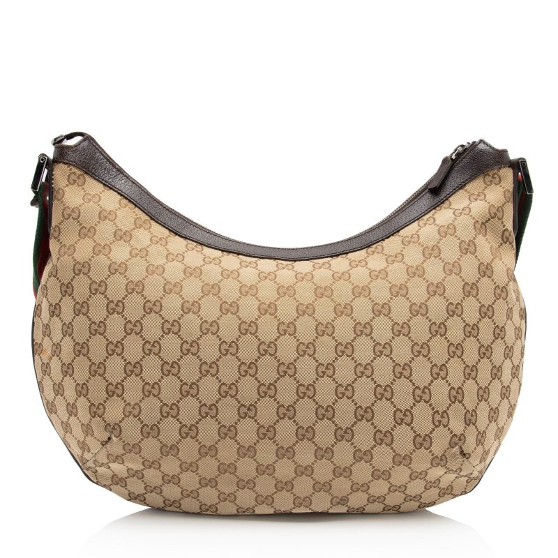 Gucci GG Canvas Half Moon Medium Messenger (SHF-JzXzNp) - Barde - Image 3