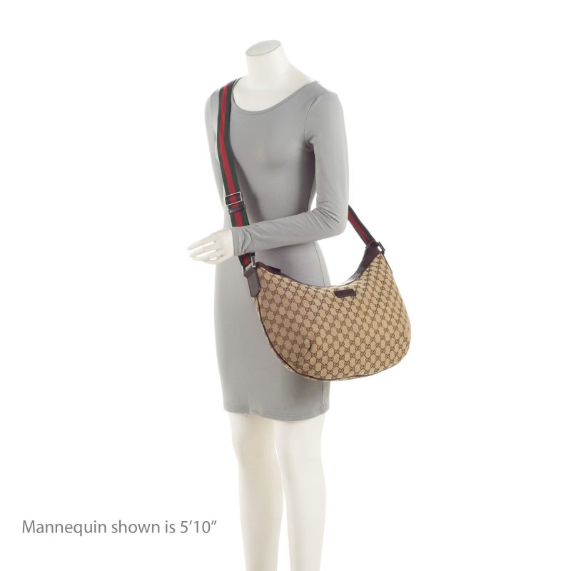 Gucci GG Canvas Half Moon Medium Messenger (SHF-JzXzNp) - Barde - Image 5