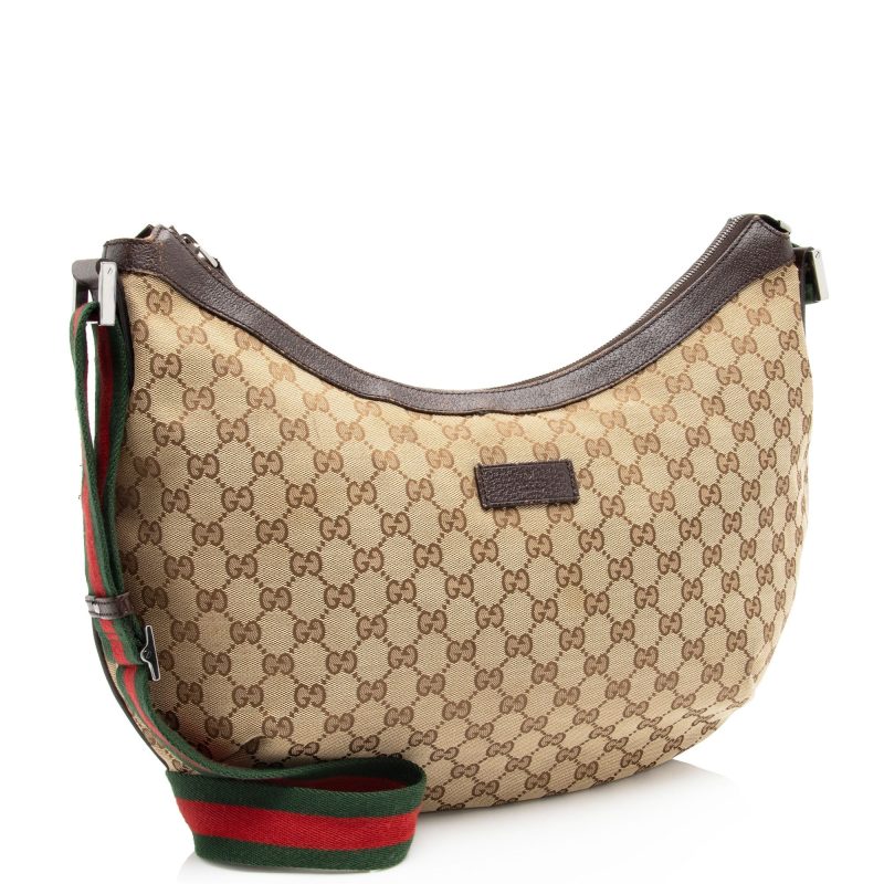 Gucci GG Canvas Half Moon Medium Messenger (SHF-JzXzNp) - Barde - Image 2