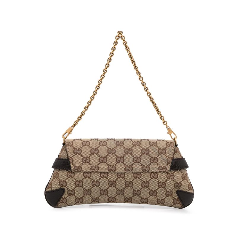Gucci GG Canvas Horsebit Shoulder Bag (SHG-b3Qp4w) - Barde - Image 4