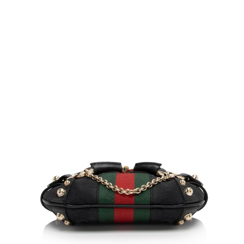 Gucci GG Canvas Horsebit Small Shoulder Bag (SHF-o36FPX) - Barde - Image 4