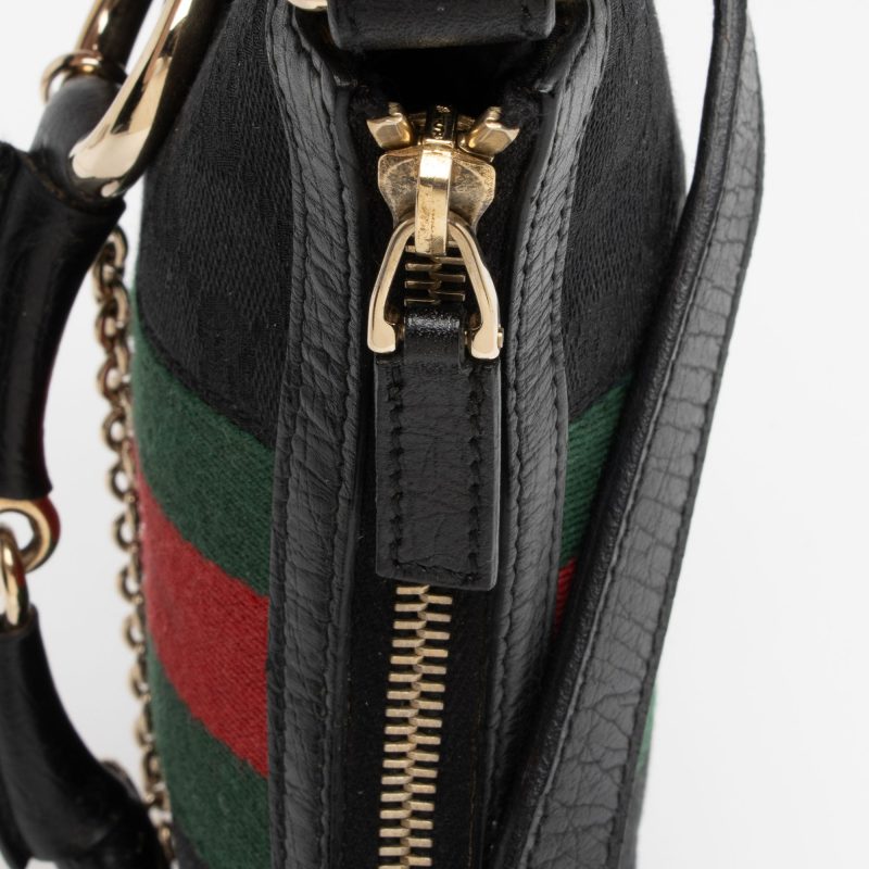 Gucci GG Canvas Horsebit Small Shoulder Bag (SHF-o36FPX) - Barde - Image 9