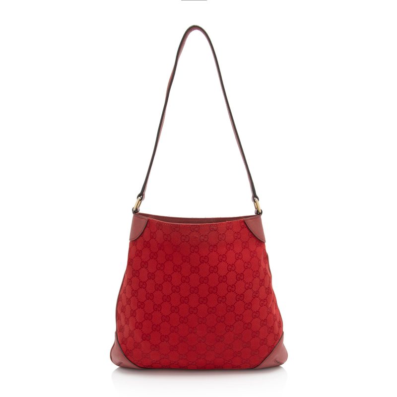 Gucci GG Canvas Shoulder Bag (SHF-zFLqxt) - Barde