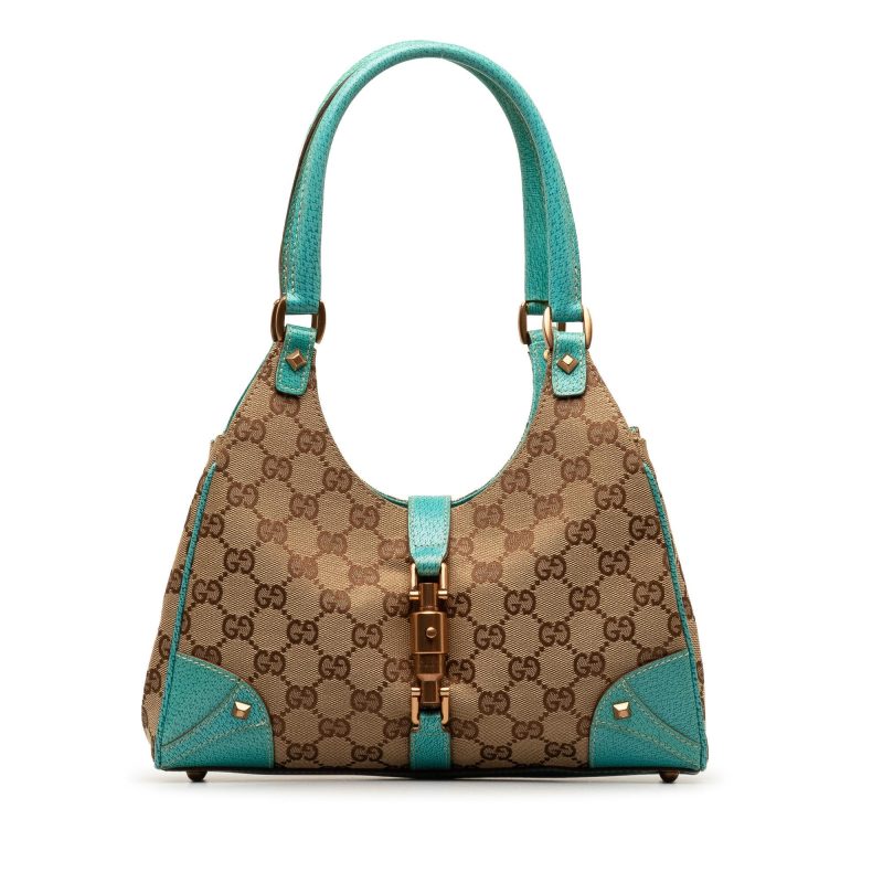 Gucci GG Canvas Nailhead Jackie Bardot Shoulder Bag (SHG-eDYueX) - Barde