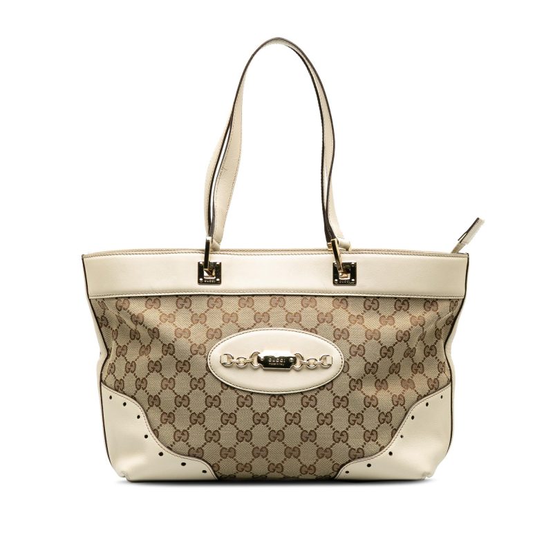 Gucci GG Canvas Punch Tote Bag (SHG-9tCHfx) - Barde