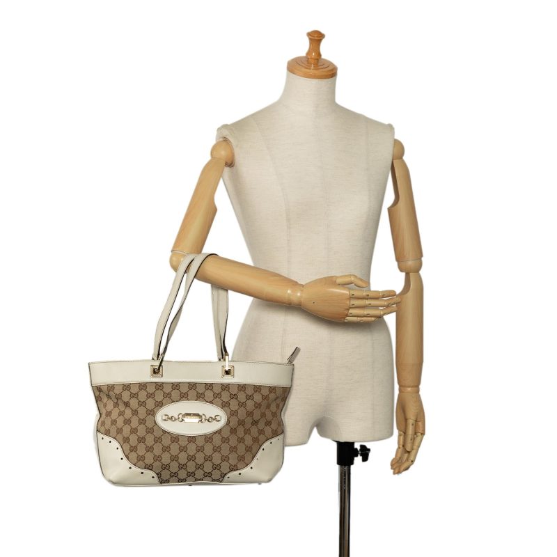 Gucci GG Canvas Punch Tote Bag (SHG-9tCHfx) - Barde - Image 5