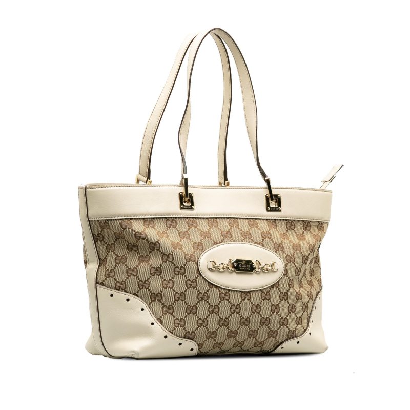 Gucci GG Canvas Punch Tote Bag (SHG-9tCHfx) - Barde - Image 2