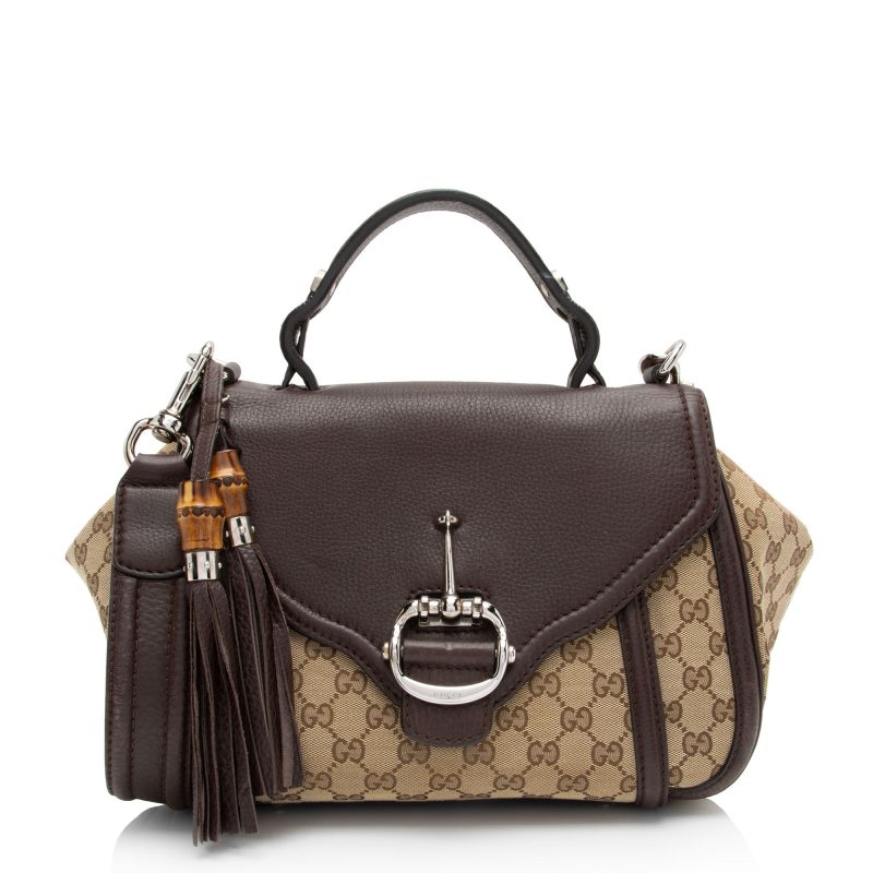 Gucci GG Canvas Techno Horsebit Top Handle (SHF-M1IDuu) - Barde