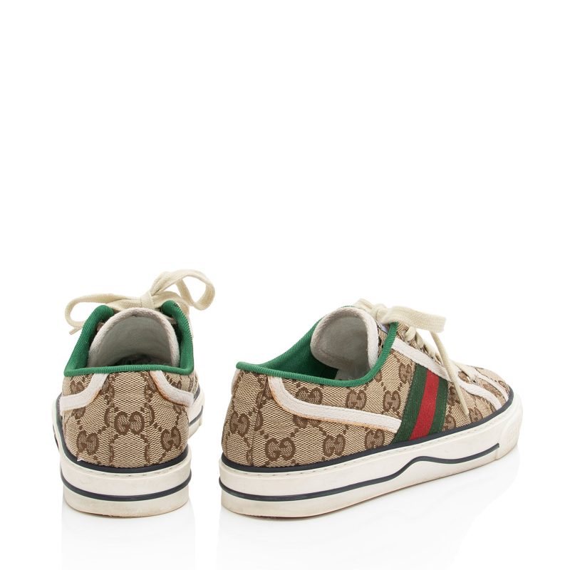 Gucci GG Canvas Web 1977 Tennis Sneakers - Size 6 / 36 (SHF-scIBzV) - Barde - Image 3
