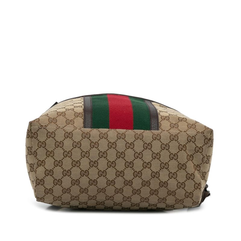 Gucci GG Canvas Web Backpack (SHG-HGdiCa) - Barde - Image 6