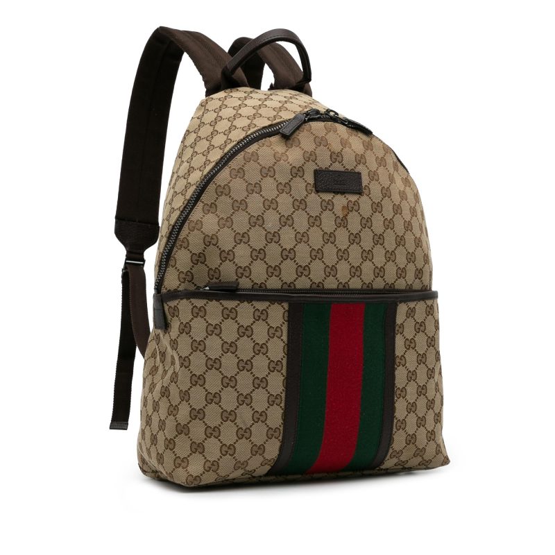 Gucci GG Canvas Web Backpack (SHG-HGdiCa) - Barde - Image 2