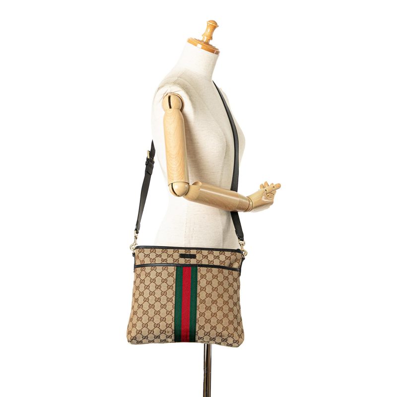 Gucci GG Canvas Web Crossbody Bag (SHG-p1ytZD) - Barde - Image 5