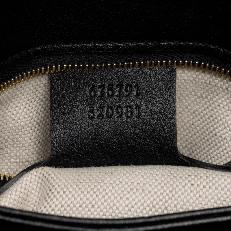 Gucci GG Debossed Leather Small Top Handle (SHF-hGmUB9) - Barde - Image 6