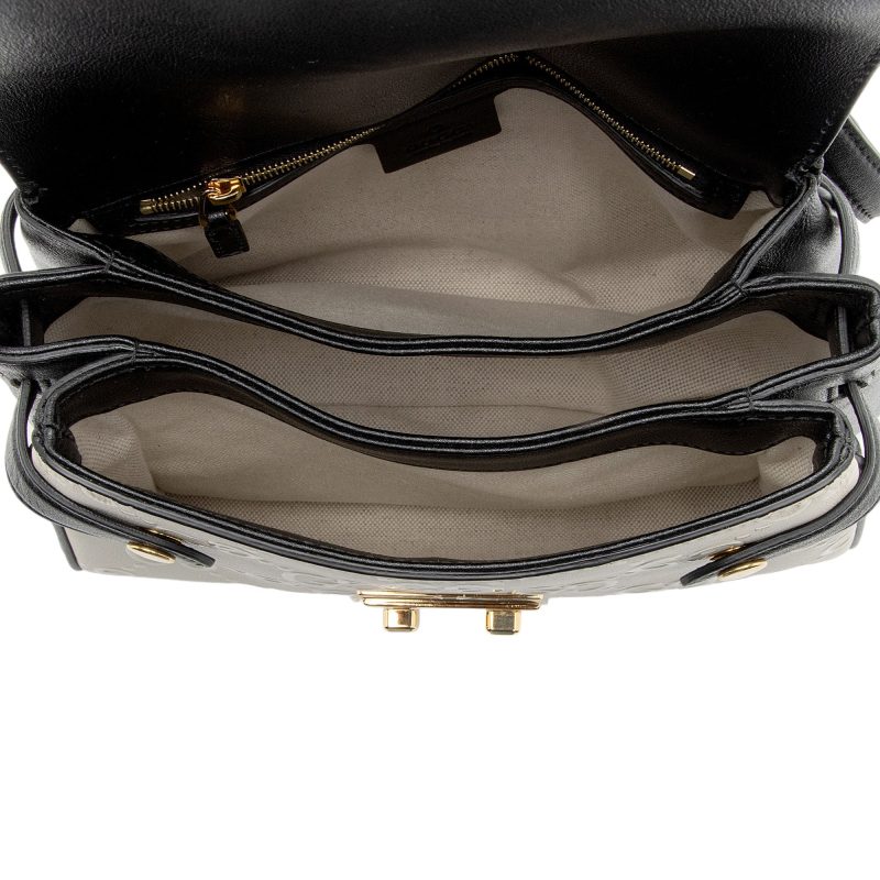 Gucci GG Debossed Leather Small Top Handle (SHF-hGmUB9) - Barde - Image 7