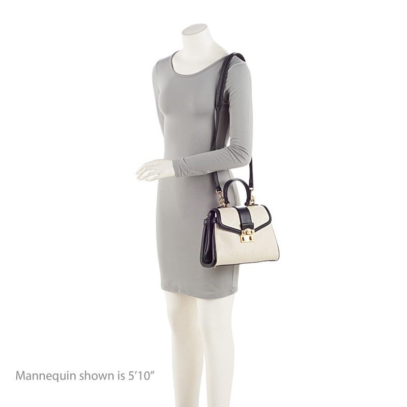 Gucci GG Debossed Leather Small Top Handle (SHF-hGmUB9) - Barde - Image 5