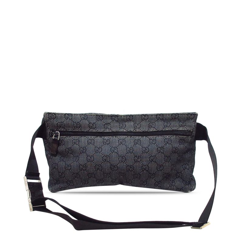 Gucci GG Denim Double Pocket Belt Bag (SHG-9qTC5e) - Barde - Image 3