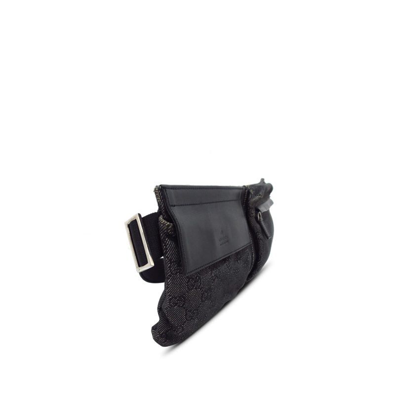 Gucci GG Denim Double Pocket Belt Bag (SHG-9qTC5e) - Barde - Image 2