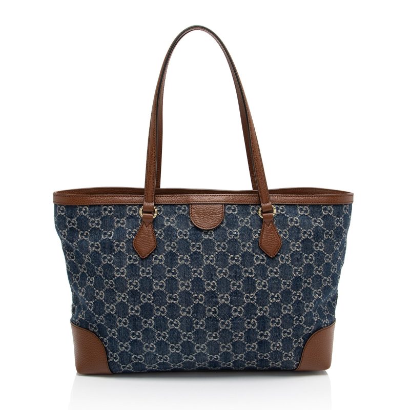Gucci GG Denim Ophidia Medium Tote (SHF-qNfSkO) - Barde - Image 3