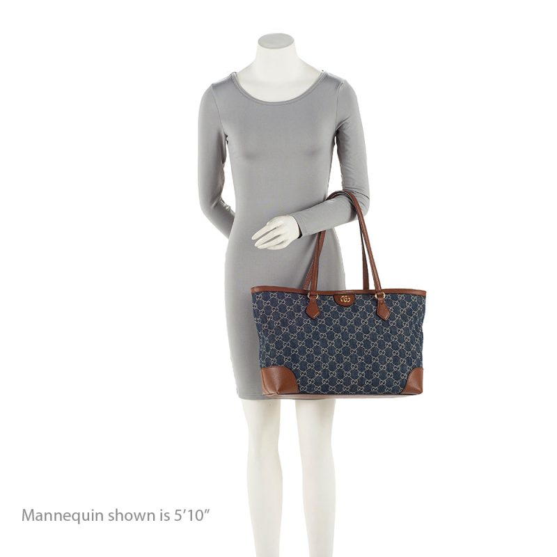 Gucci GG Denim Ophidia Medium Tote (SHF-qNfSkO) - Barde - Image 5