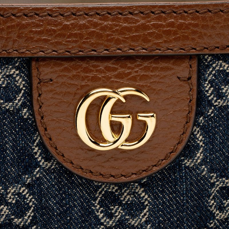 Gucci GG Denim Ophidia Medium Tote (SHF-YdRSNY) - Barde - Image 9