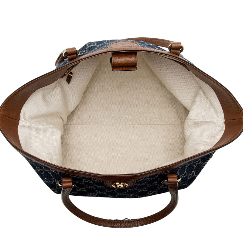 Gucci GG Denim Ophidia Medium Tote (SHF-YdRSNY) - Barde - Image 7