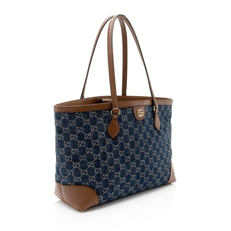 Gucci GG Denim Ophidia Medium Tote (SHF-YdRSNY) - Barde - Image 2