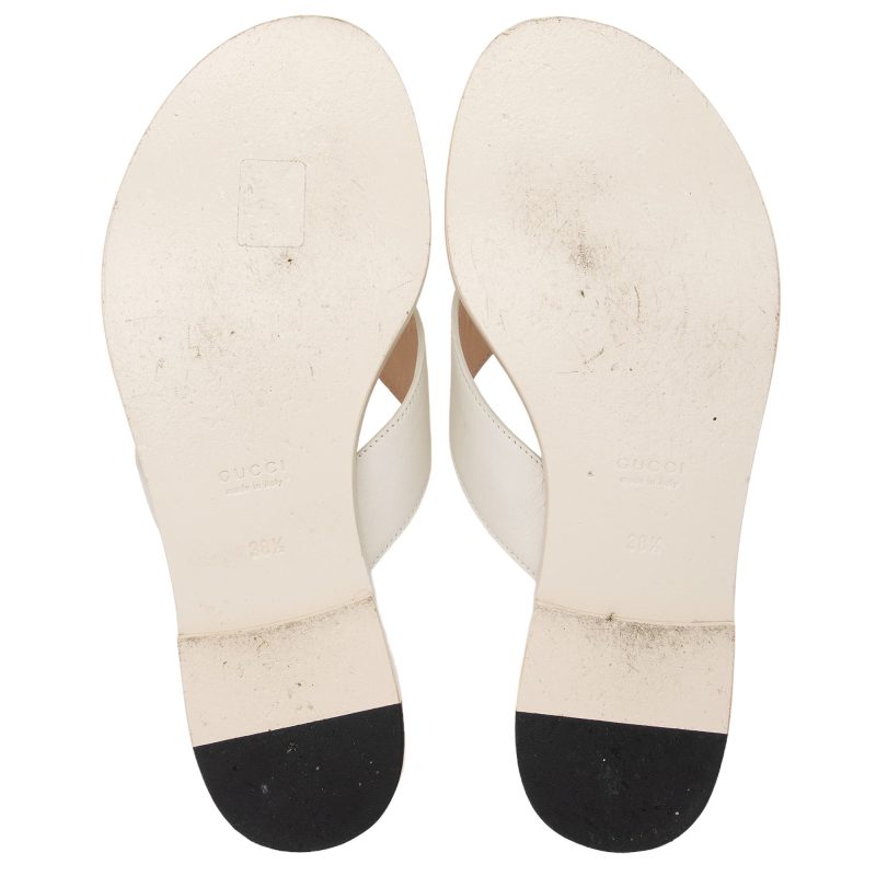 Gucci GG Embossed Interlocking G Thong Sandals - Size 8.5 / 38.5 (SHF-AYzBw4) - Barde - Image 5
