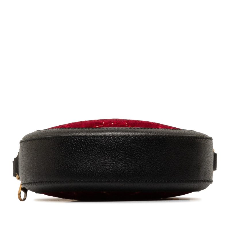 Gucci GG Marmont Velvet Round Crossbody (SHG-ReSuV0) - Barde - Image 4