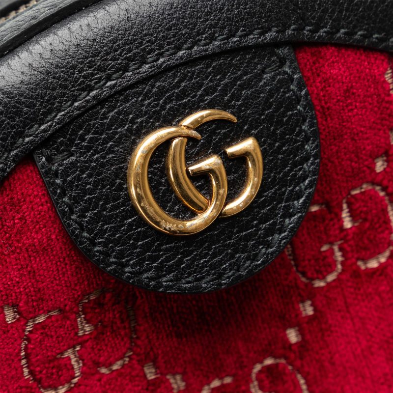 Gucci GG Marmont Velvet Round Crossbody (SHG-ReSuV0) - Barde - Image 9