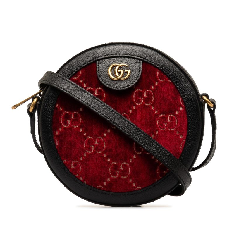 Gucci GG Marmont Velvet Round Crossbody (SHG-ReSuV0) - Barde