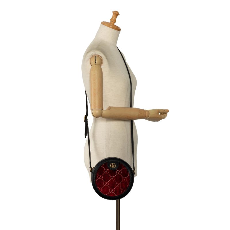 Gucci GG Marmont Velvet Round Crossbody (SHG-ReSuV0) - Barde - Image 5