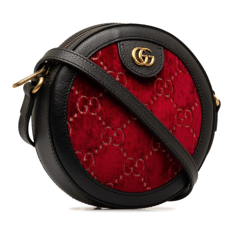 Gucci GG Marmont Velvet Round Crossbody (SHG-ReSuV0) - Barde - Image 2