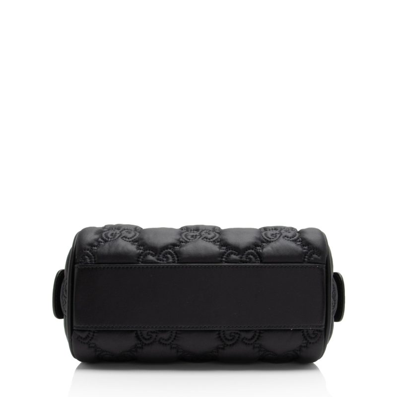 Gucci Jumbo GG Matelasse Nylon Mini Bowling Bag (SHF-2ujhQy) - Barde - Image 4