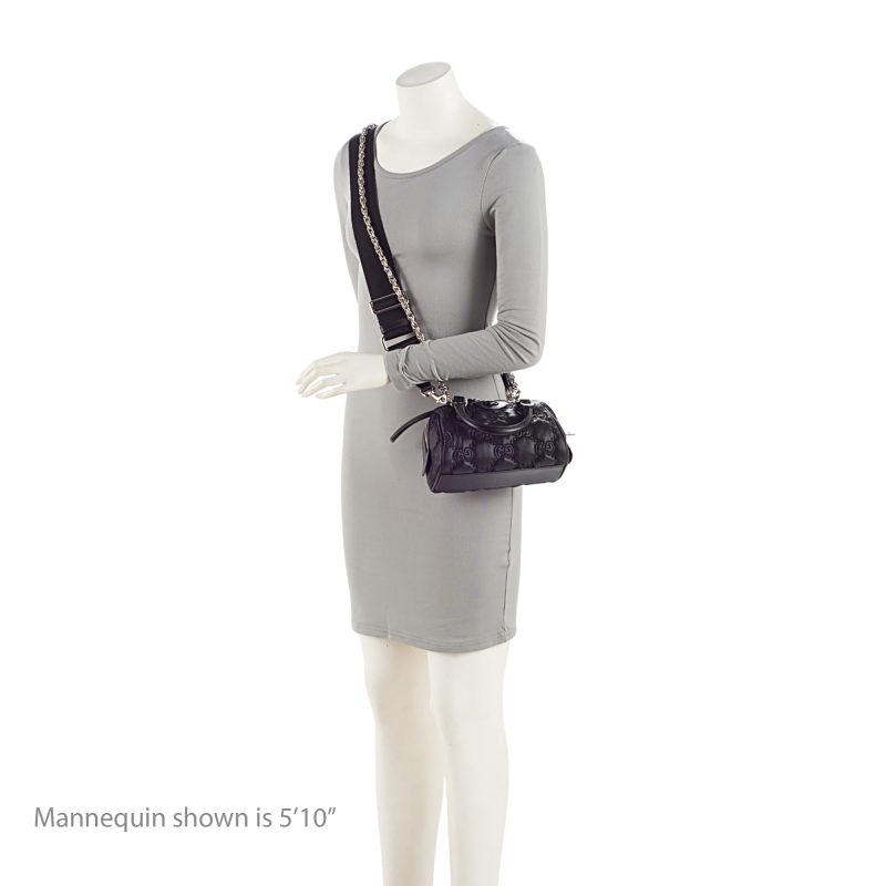 Gucci Jumbo GG Matelasse Nylon Mini Bowling Bag (SHF-2ujhQy) - Barde - Image 5