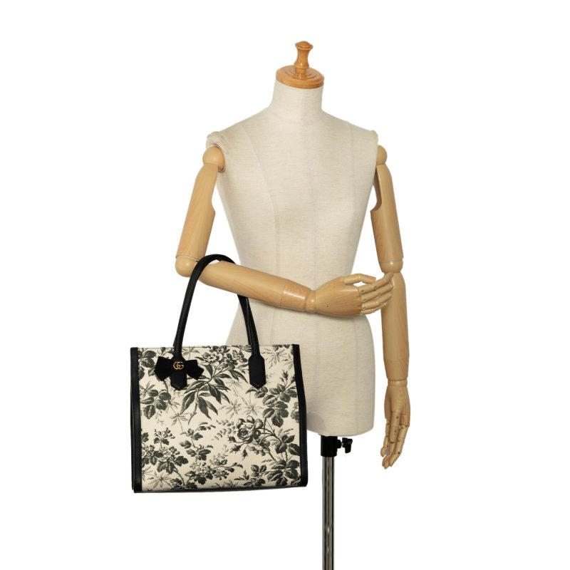 Gucci GG Ribbon Herbarium Tote (SHG-7OJiGT) - Barde - Image 5