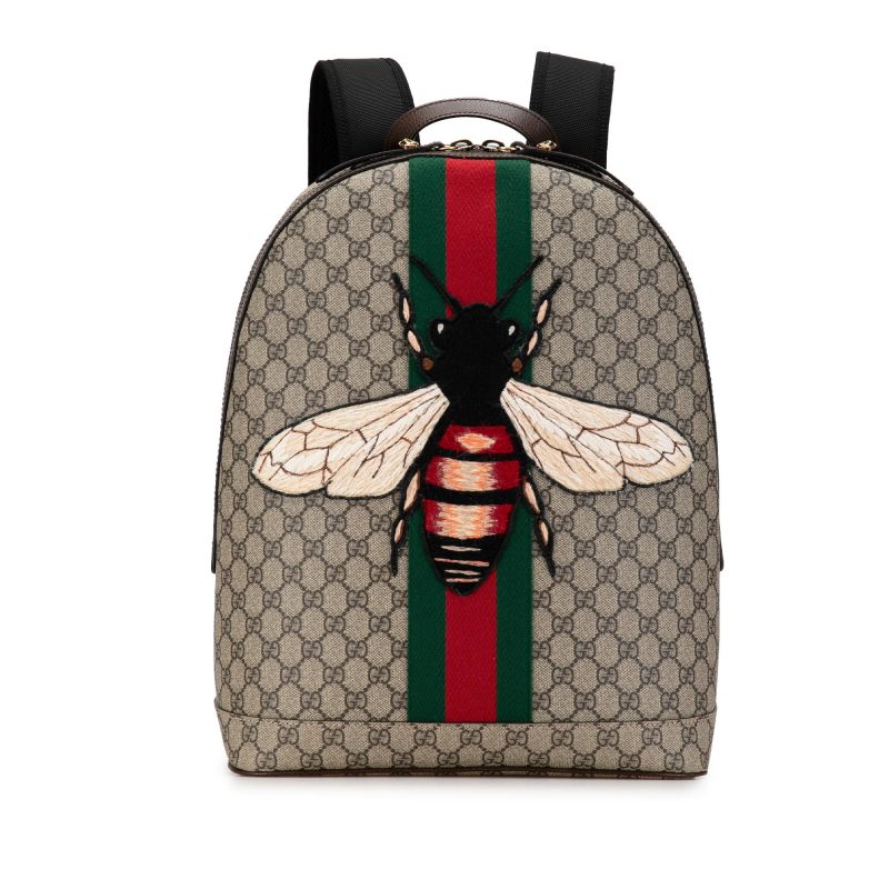 Gucci GG Supreme Animalier Web Backpack (SHG-TR6kCr) - Barde