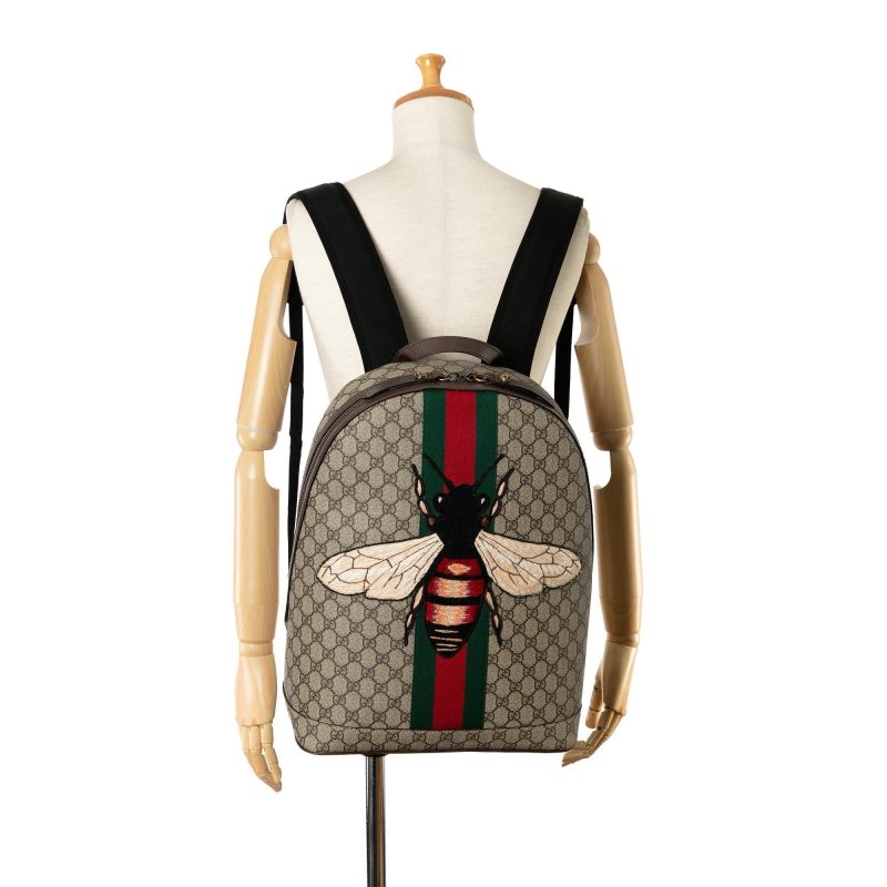 Gucci GG Supreme Animalier Web Backpack (SHG-TR6kCr) - Barde - Image 5