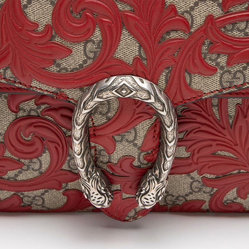 Gucci GG Supreme Arabesque Dionysus Medium Shoulder Bag (SHF-qVrzUr) - Barde - Image 9