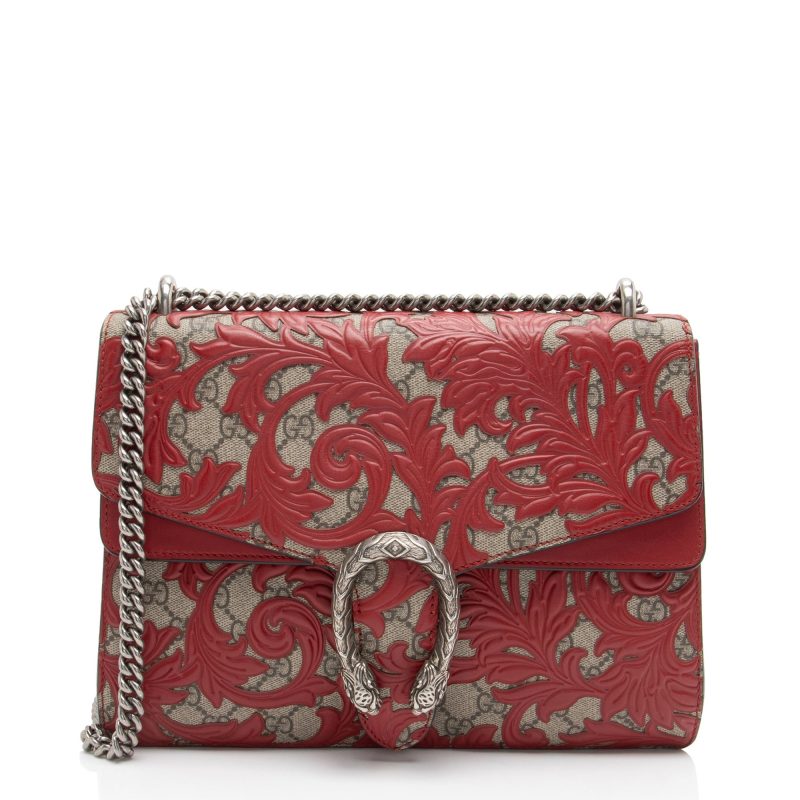 Gucci GG Supreme Arabesque Dionysus Medium Shoulder Bag (SHF-qVrzUr) - Barde