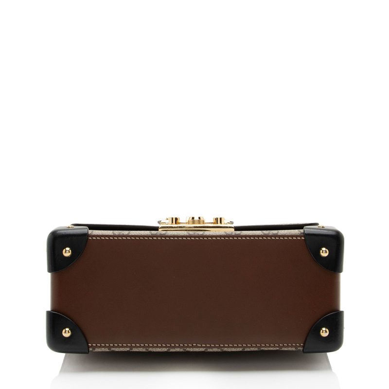 Gucci GG Supreme Bamboo Padlock Top Handle Shoulder Bag (SHF-hs3Epm) - Barde - Image 4