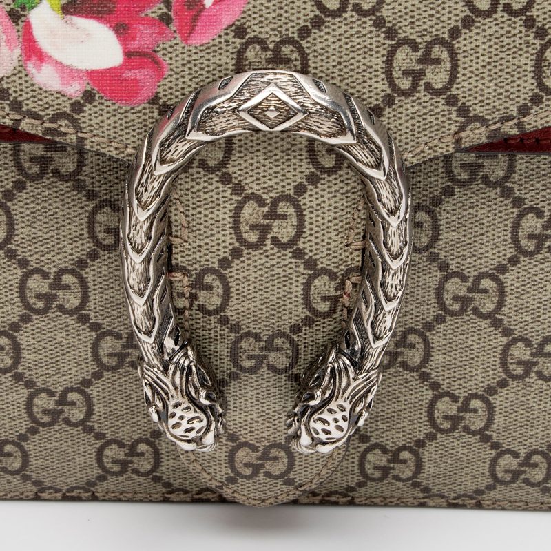 Gucci GG Supreme Blooms Dionysus Medium Shoulder Bag (SHF-DE7aCr) - Barde - Image 9