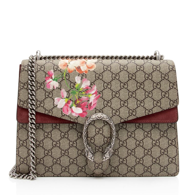 Gucci GG Supreme Blooms Dionysus Medium Shoulder Bag (SHF-DE7aCr) - Barde