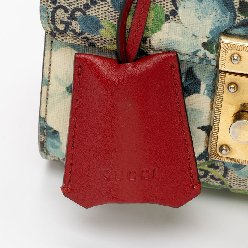 Gucci GG Supreme Blooms Padlock Small Shoulder Bag (SHF-aRDxaC) - Barde - Image 9