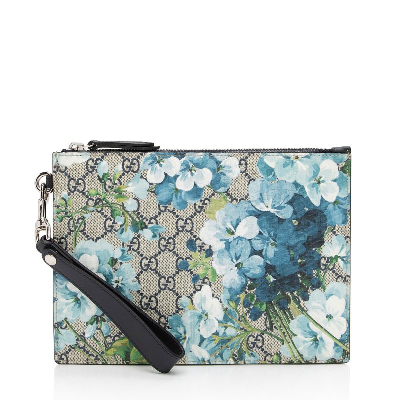 Gucci GG Supreme Blooms Wristlet (SHF-eh4xS1) - Barde